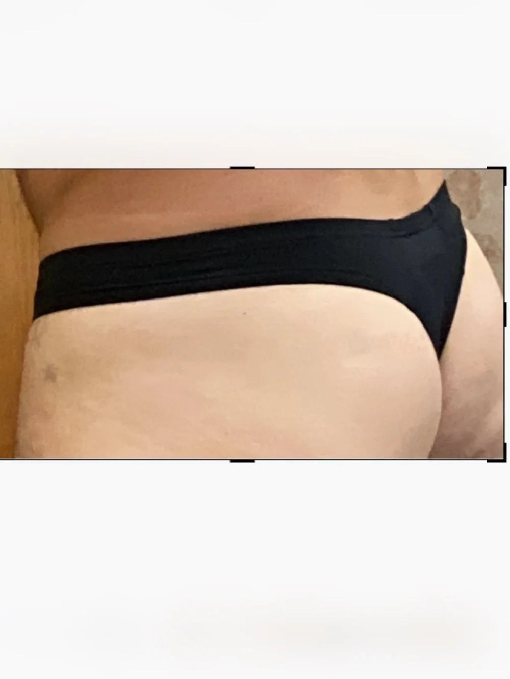 Brave Person, black thong, large.